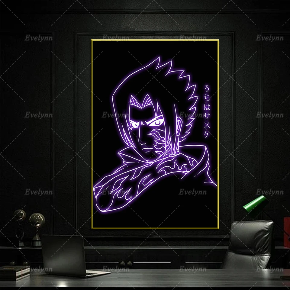

Naruto Uchiha Sasuke Anime Canvas Poster Modern Living Room Cuadros Wall Painting Nordic Home Bedroom Decor Prints Pictures