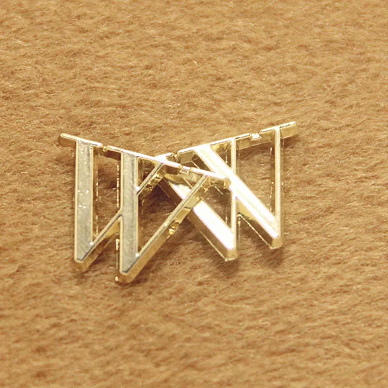 12 шт. декоративные пуговицы с золотыми буквами | Украшения и аксессуары