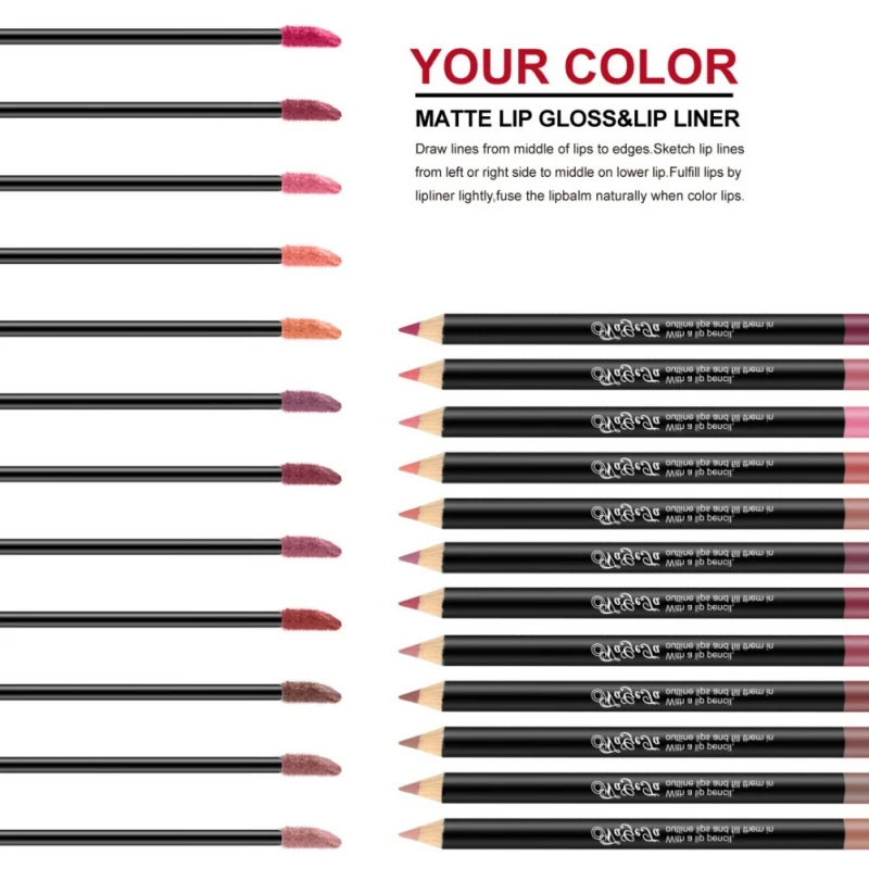 12 видов цветов матовая губная помада блеск для губ Водонепроницаемый Матовая