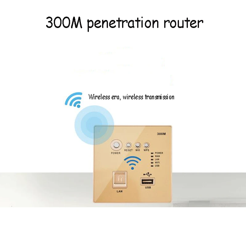 Тип 86 Встроенный Настенный 300 м беспроводной маршрутизатор отель WiFi панель 220 В домашнее реле AP с USB