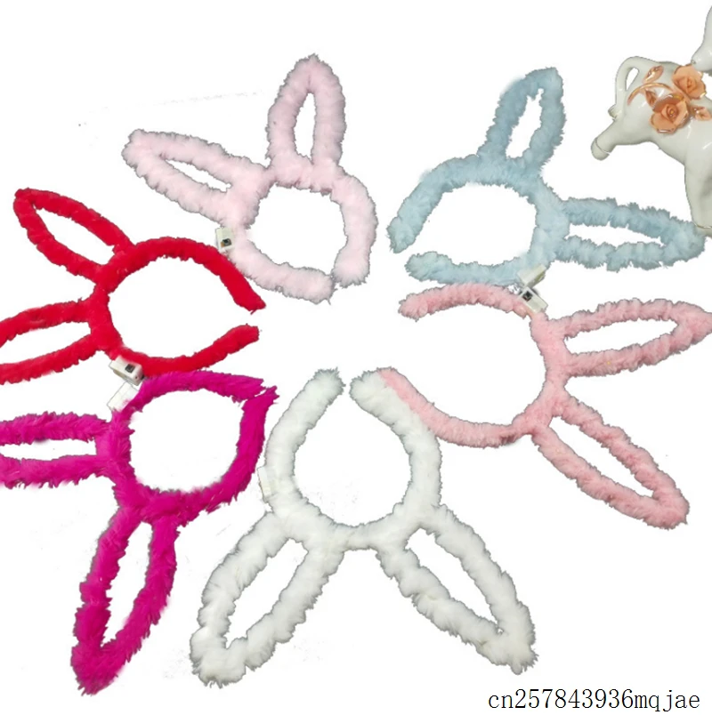 100 шт. светодиодный головной убор с заячьими ушками светильник в виде кролика