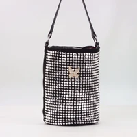 luxury handbags women designer shoulder bags female casual bucket bag elegant ladies rhinestone decor high quality bag hot 2022
