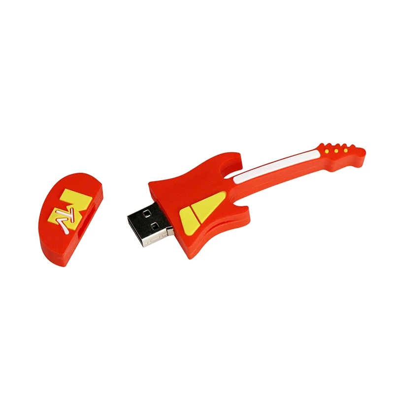 Силиконовый флэш-диск 32 ГБ USB 2 0 креативный подарок музыка электрогитара