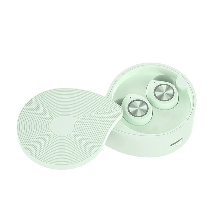 GOOJODOQ TW70 TWS беспроводные Bluetooth наушники IPX5 гарнитура HIFI 5,0 стерео Bluetooth наушники с двойным микрофоном - Цвет: Зеленый