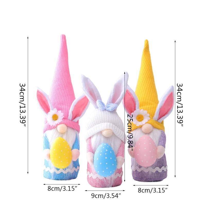 

Easter Faceless Doll Rabbit Egg Happy Easter Decorations For Home Bunny Easter 95AA