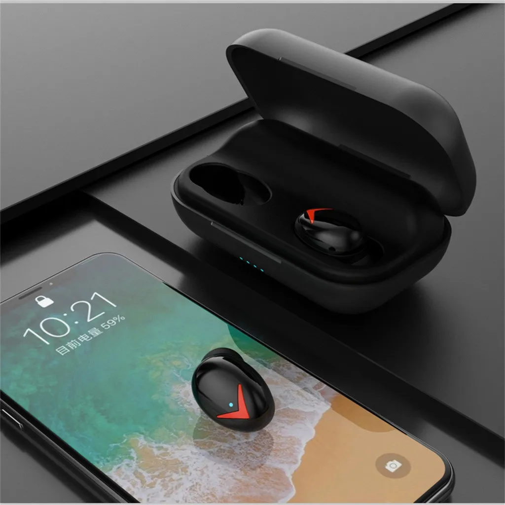 Беспроводная Bluetooth TWS гарнитура mosunx A8 с защитой от пота стерео наушники зарядной