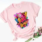Футболка женская одежда 2021 забавная розовая футболка Jem и голограмма женская рубашка в стиле Харадзюку летние топы Футболка женская