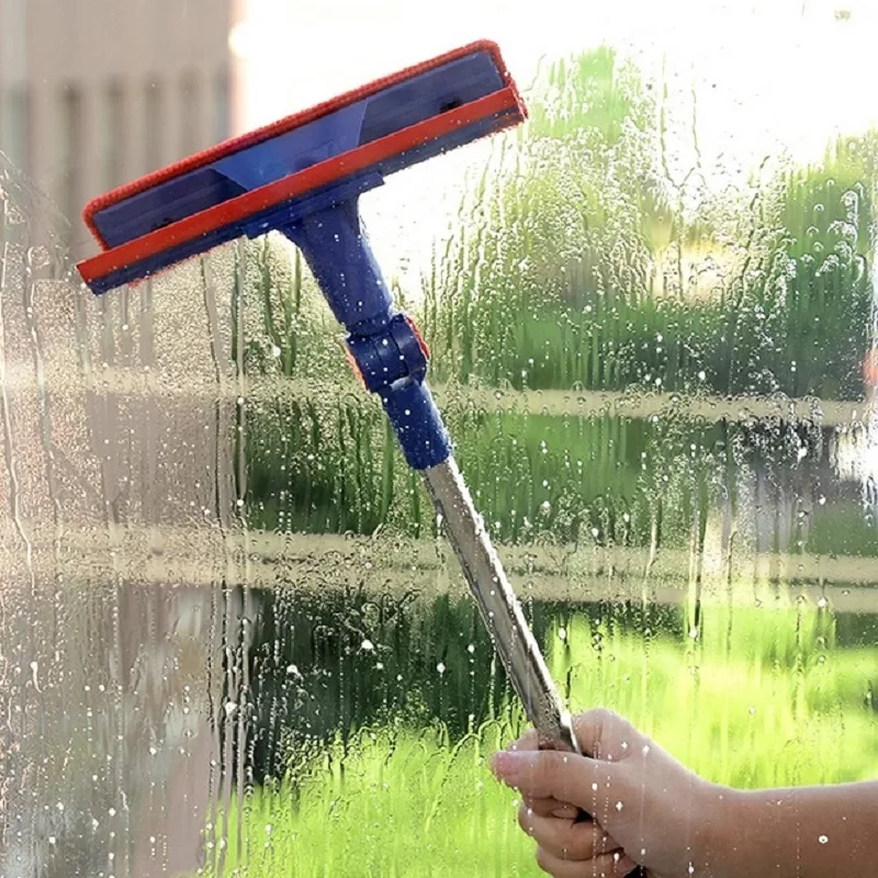 

Glass Cleaning Brush Telescopic High-rise Window Cleaner Wiper Double Sided Long Handle Glass Cleaning Tool Window Cleaner