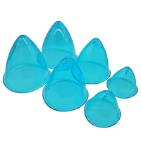 6pcs nice blue vacuum suction bigger size cups for colombian lifting treatment breast enlargement device accessory replacement