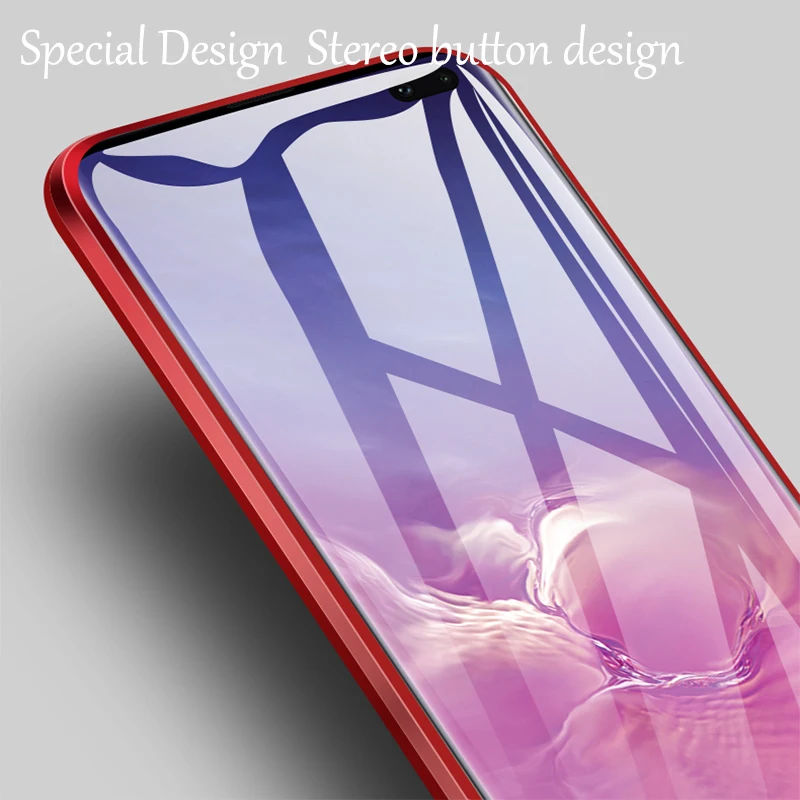 Металлический магнитное чехол для samsung Galaxy S8 S9 S10 Примечание 10 A8 Plus Note 8 9 A50 A60 A70 A10 A20