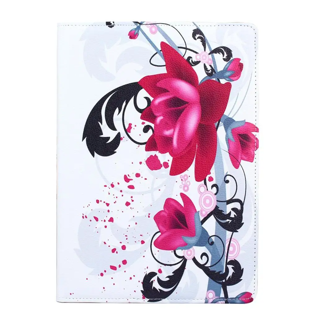 pink flower case Чехол для iPad 9,7 5-го 6-го поколения Air 1 Air 2 Air2 360 Вращающийся Цветок противоударный умный чехол для девочек для iPad 9,7 - Цвет: pink flower case