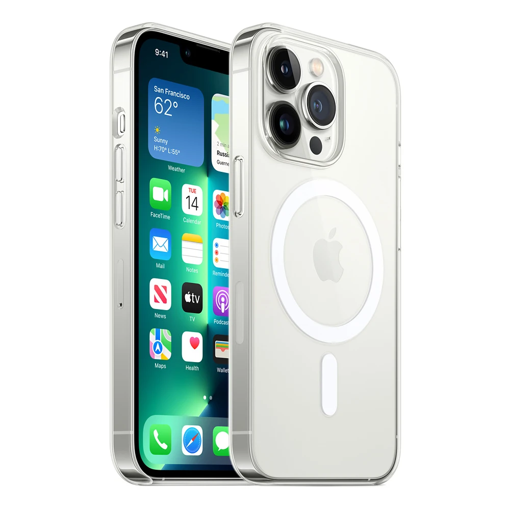 

Оригинальный прозрачный силиконовый чехол для iPhone 13 Pro | 13 Pro Max | 13 Mini защитный чехол