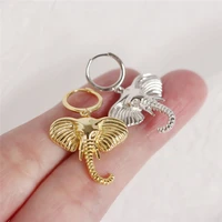 womens earrings 925 silver color elephant joker earrings charm mini wedding gifts send girl personality accessories