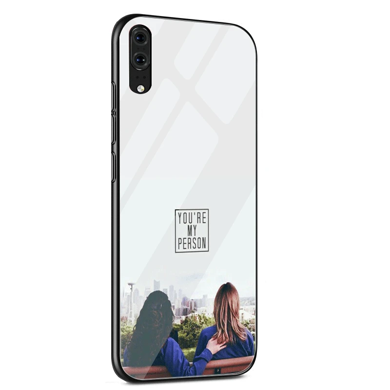 Американский ТВ серый анатомический чехол стекло для huawei P30 P10 P20 Pro P Smart mate 10 20 Lite Y6