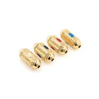 diy jewelry making supplies accessories bracelet necklace spacer beads jewelry oval gold filled enamel large hole beads