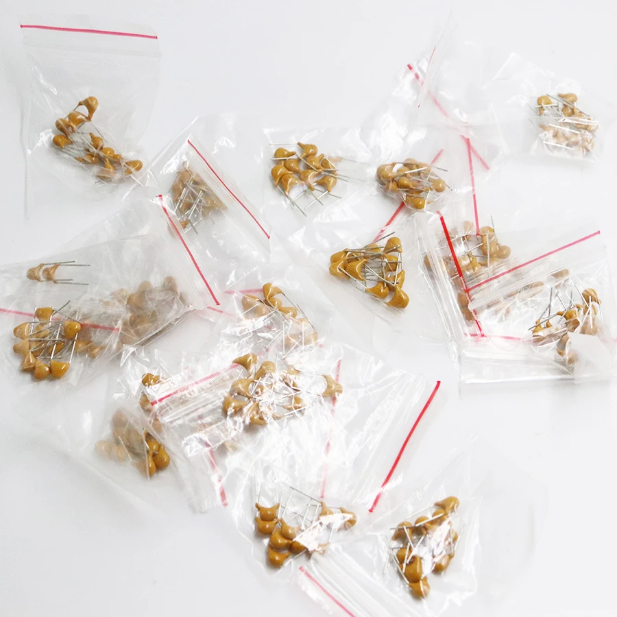 18values*10pcs =180pcs Monolithic Ceramic Capacitor 20pF~1uF,ceramic capacitor Assorted Kit