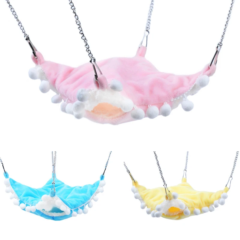 1 шт. симпатичный шариковый червь короткий плюшевый хомяк слайдер гамак клетка