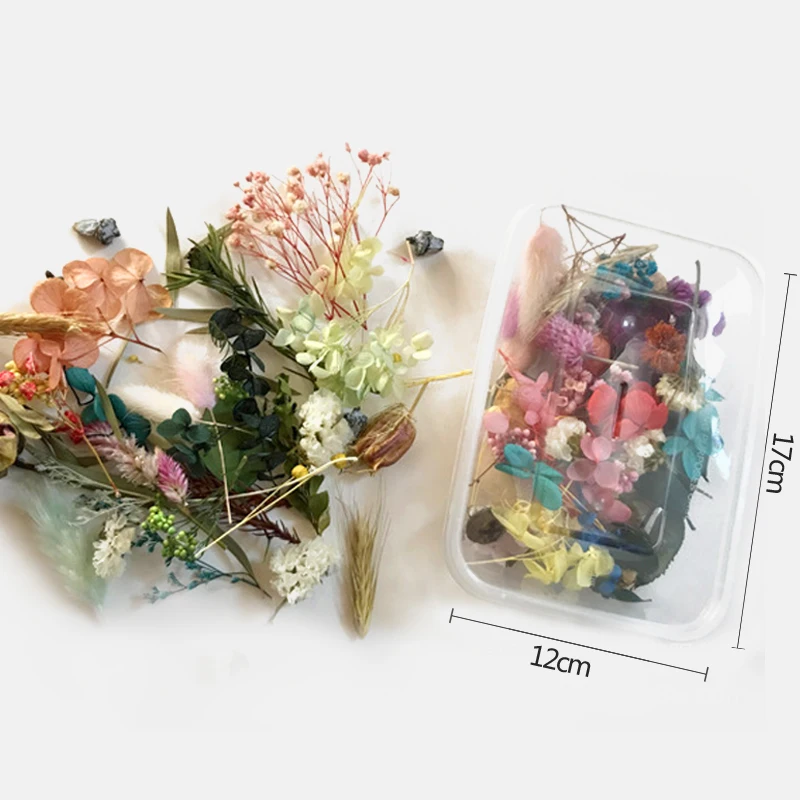 1 коробка сушеных цветов настоящие сухие растения для ароматерапии свеча
