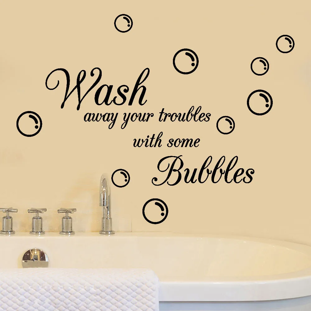 Новые стирка пузыри Съемные Виниловые наклейки в виде росписи дома номер Декор