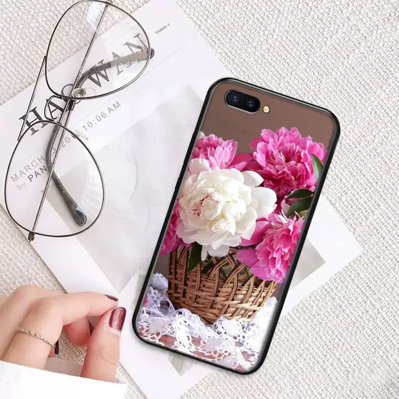 

Pink Purple Peony Flower Phone Case For OPPO A ax 3 5 3 37 57 59 37 73 75 83 71 2018 11 1k s PRO