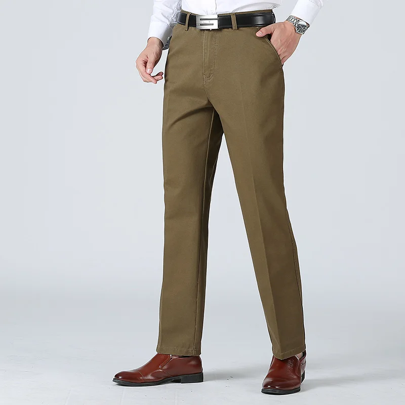 Мужские теплые брюки высшего качества на зиму 2019 штаны для бега из чистого хлопка