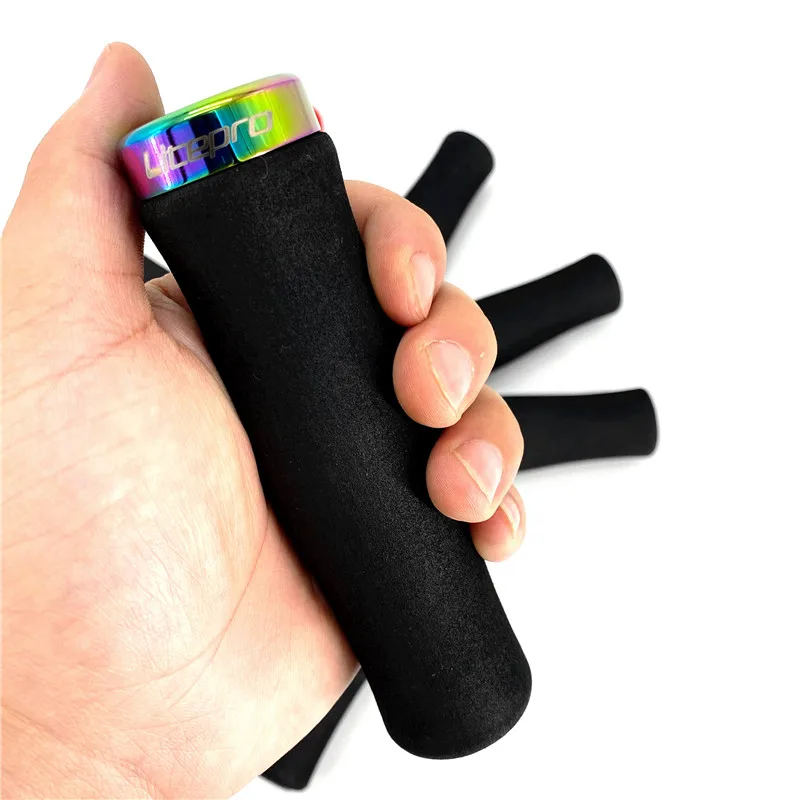 Литепро Вело Ручка 22.2мм 132мм Комфортная Губка Единичная Фиксирующая Кольцо Ручки Грипсы Горного Велосипеда MTB Mountain Складной Велосипед