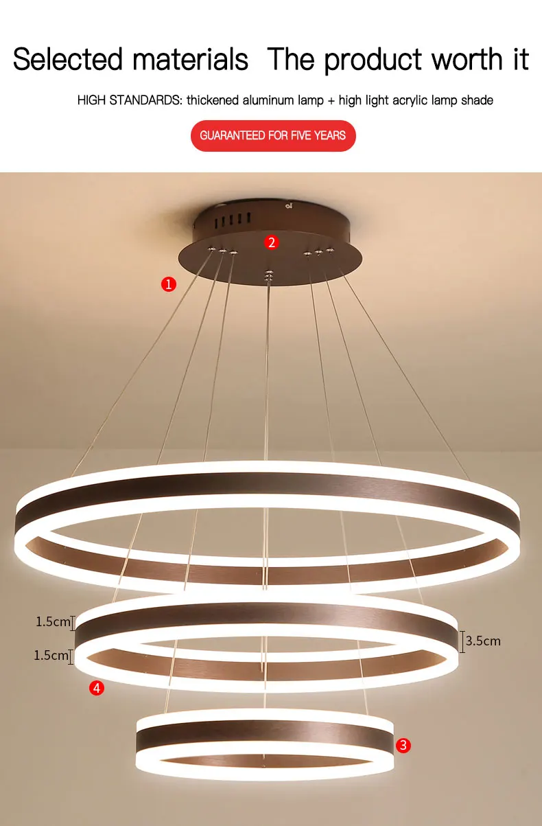 Скандинавский гостиной светодиодный Люстра современный простой креативный