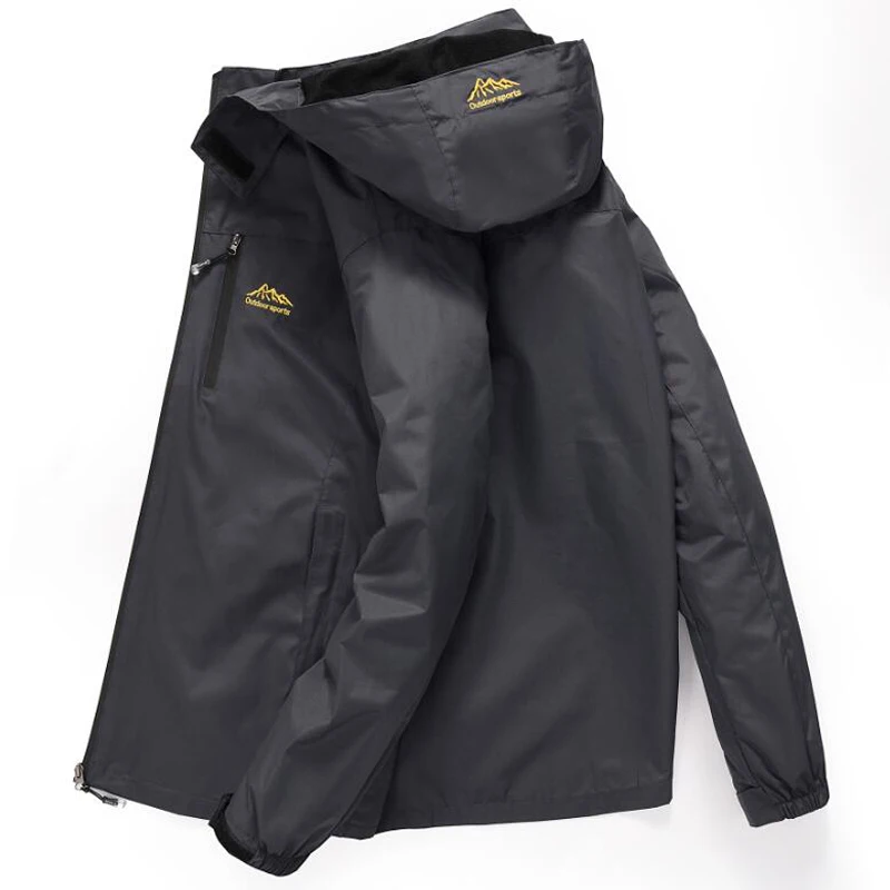 Мужская уличная куртка Повседневная Водонепроницаемая ветровка дышащая с