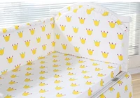 6pcs crib bumper baby bed set toddler bed crib bedding cot bumper baby bed decor 4bumperssheetpillow cover