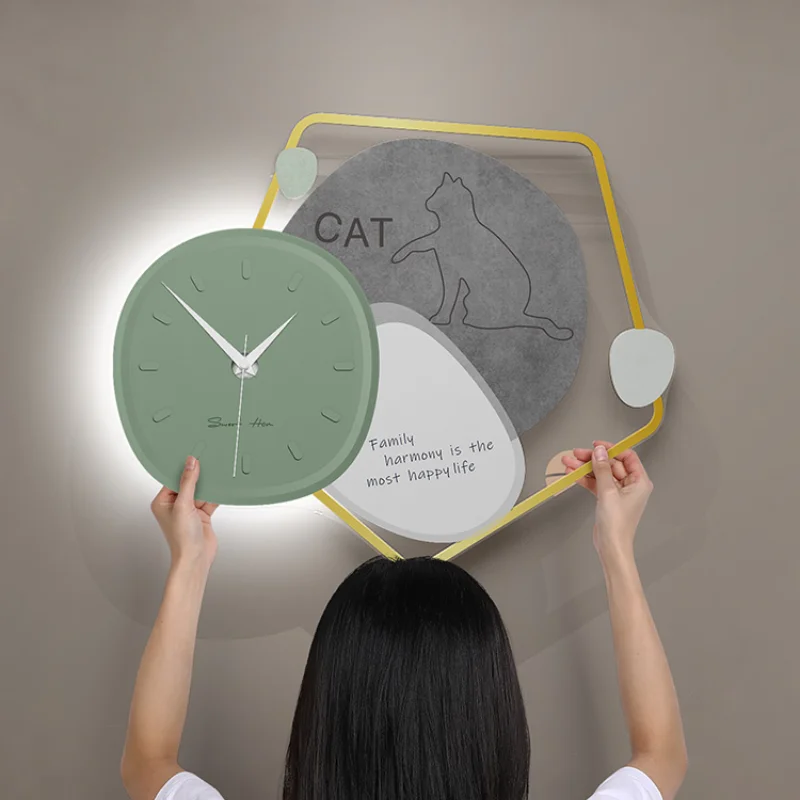 

Роскошная Бесшумная стена для гостиной, креативная Современная фотография для спальни, домашний декор 5