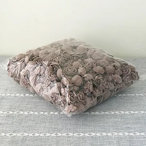 Шоколад DIY розовый медведь 3,5 см гирлянда цветочный венок на голову ПЭ пена пластик искусственные розы цветы свадебные ручной работы плесень 500 шт./лот - Цвет: Шоколад