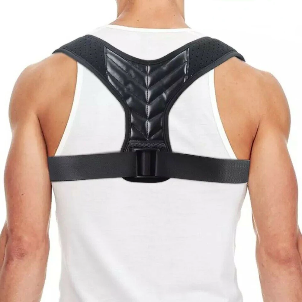 

Adjustable Posture Corrector Clavicle Upper Back Brace Correction Straightener Shoulder Support Belt Workout Men Women Children