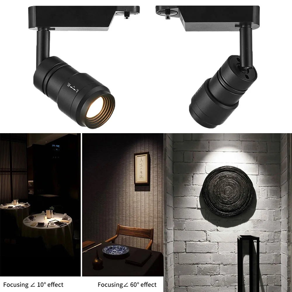 Фокусирующий комнатный светодиодный светильник COOJUN 7 Вт 4000K Ra≥ 93 высокий CRI 240 в