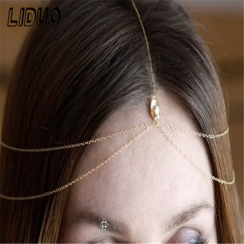 LIDUO свадебные аксессуары для волос модные украшения золотые серебряные Bijoux De Tete