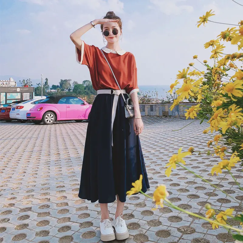 

Fake two-piece dress for women