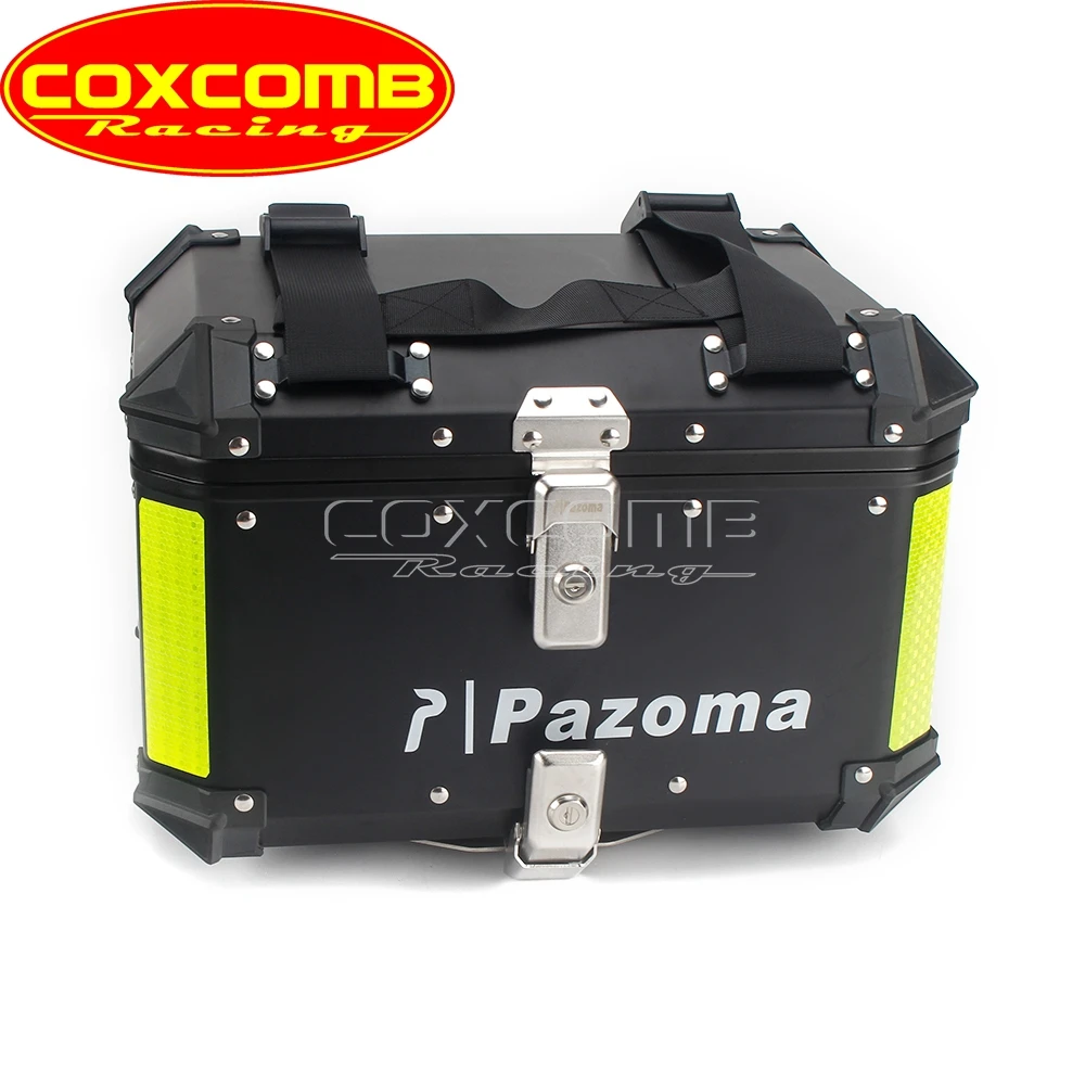 للبيع دراجة نارية سبائك الألومنيوم مقاوم للماء الخلفي العلوي حقيبة حقيبة جذع صناديق الأمتعة ل هارلي دينا كاواساكي ياماها سوزوكي هوندا BMW