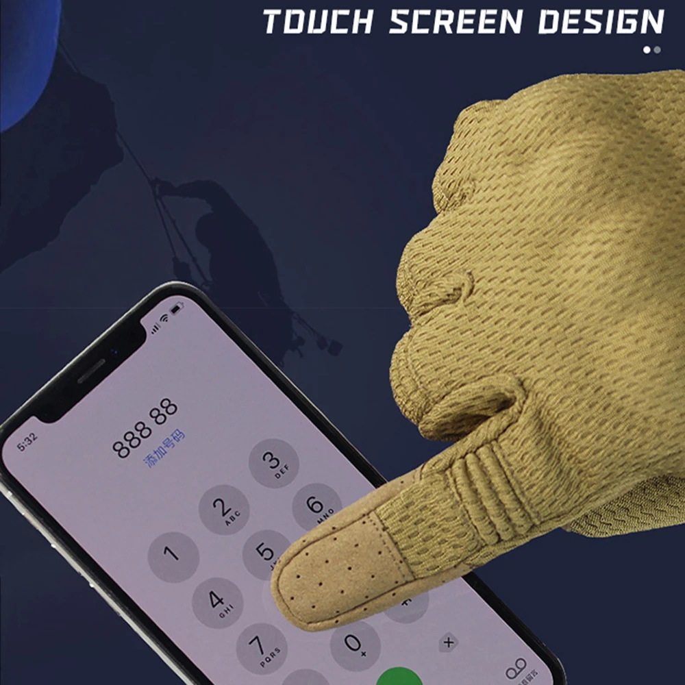 Перчатки мужские для велоспорта Нескользящие Тактические митенки езды на