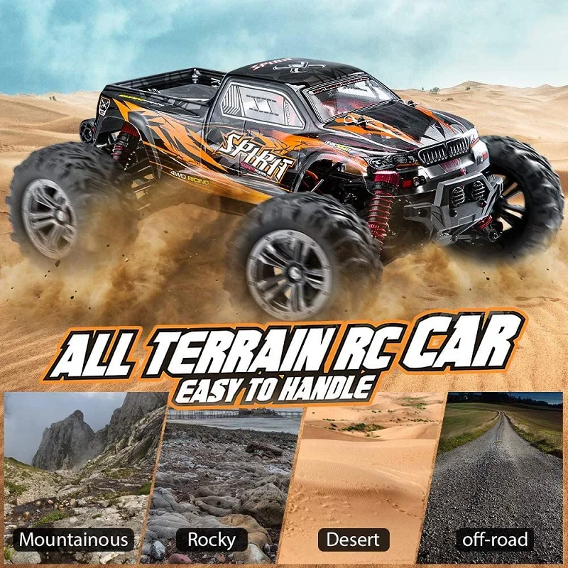 RC Car Brushless Fast 60km/h High Speed Remote Control Monster Truck Drift 4WD Vehicle Off-Road Waterproof Cars Boys Adults Gift | Игрушки и