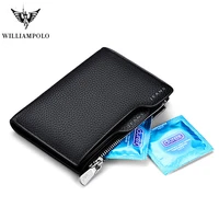 genuine leather luxury brand wallet men wallet with removable card slots multifunction men wallet purse male clutch top quality