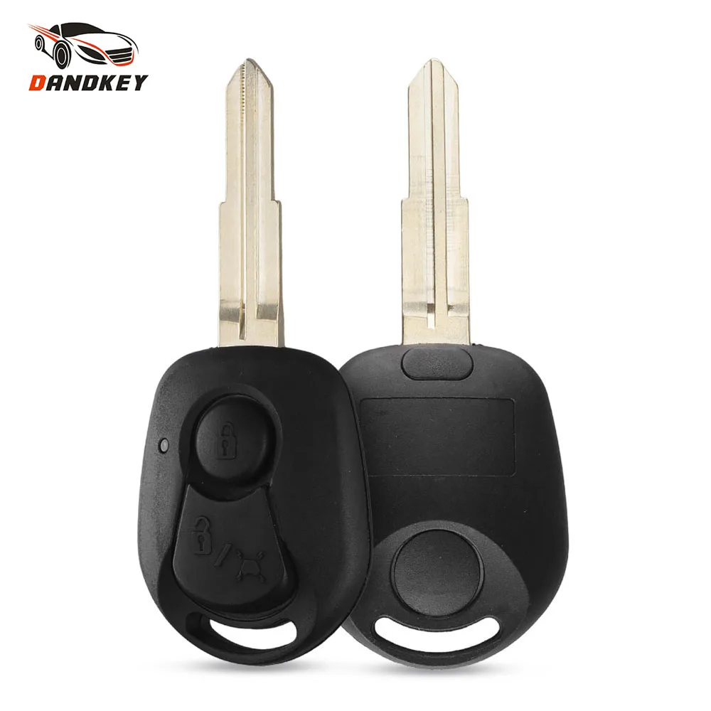 

Dandkey 10pcs/lot 2 BUTTONS REMOTE KEY SHELL FOR SSANGYONG ACTYON KYRON REXTON BLADE KEY FOB COVER CASE REPLACEMENT Key Shell