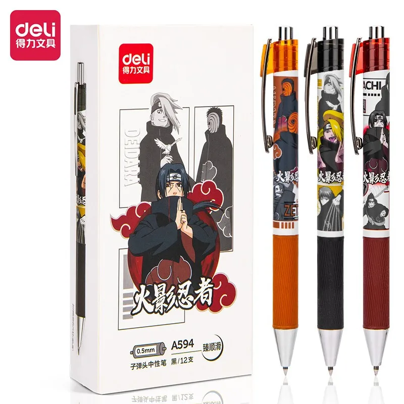

0.5mm Bullet Point Black Gel Pen Signature Pen Stationery Student School Exam Calligraphy Writing Sketch Anime Cartoon Journal
