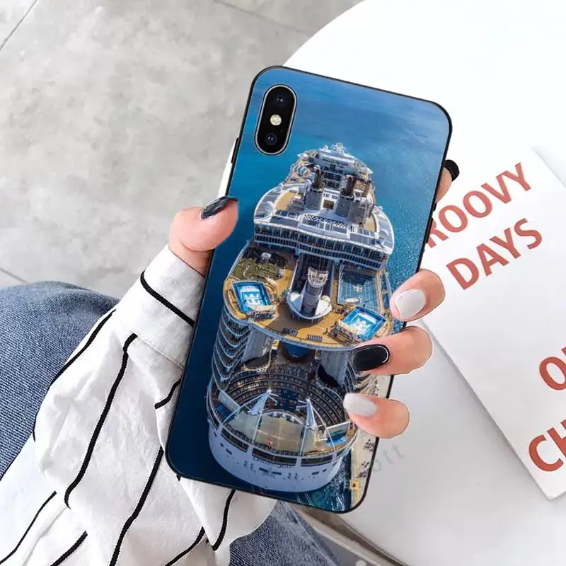 

Luxury cruise ship at sea Phone Case for iPhone 11 12 mini pro XS MAX 8 7 6 6S Plus X 5S SE 2020 XR