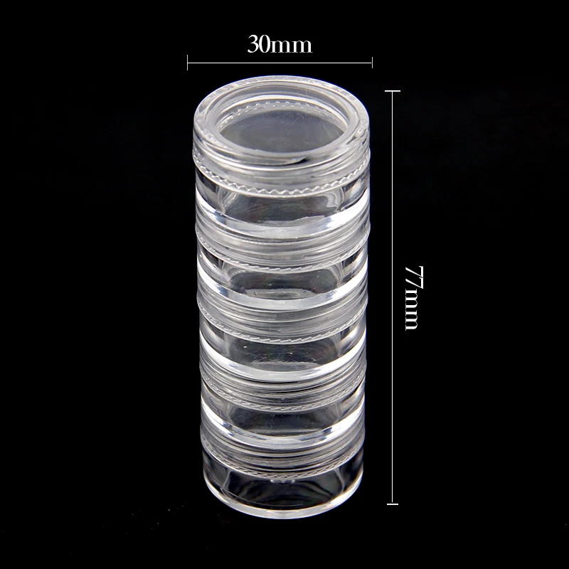 Прозрачный пустой пластиковый ящик Стразы для алмазной живописи 1 комплект из 30*77