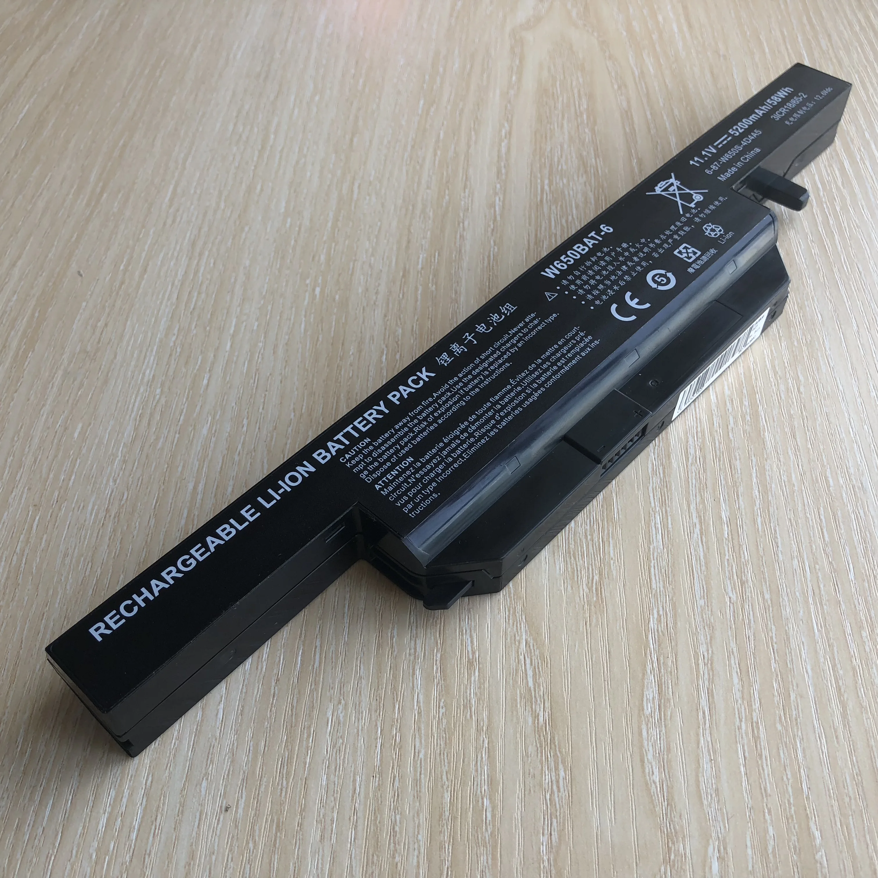 W650bat 6 аккумуляторная батареядля ноутбука Hasee K610C K650D K570N K710C K590C K750D серии Clevo W650S W650BAT