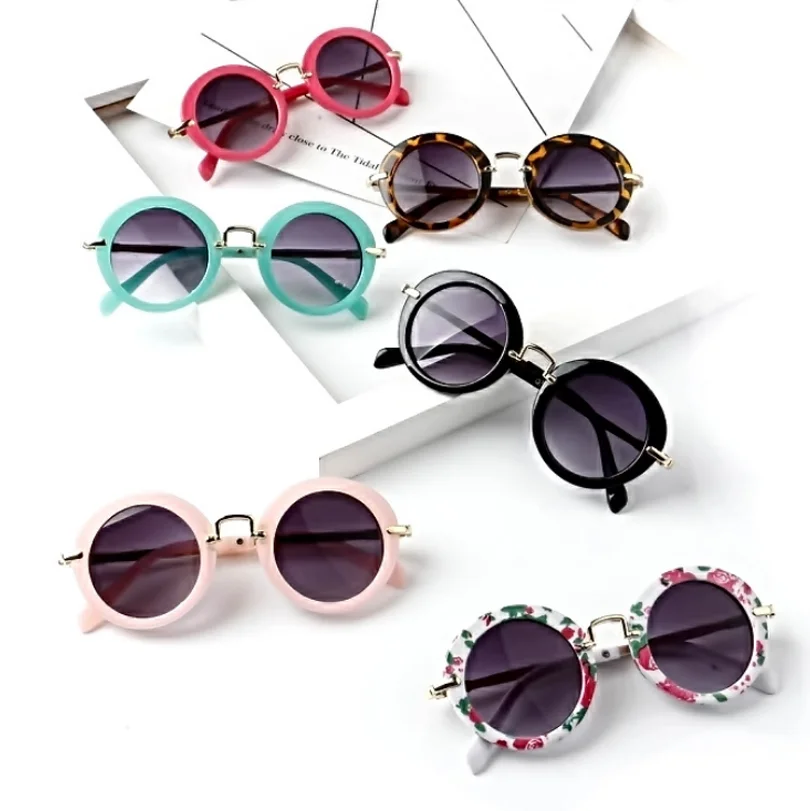 

LongKeeper Kids Sunglasses New Cute Round Sun Glasses Boys Girls Fashion Anti-UV Glasses Children Shades Gafas De Sol Infant