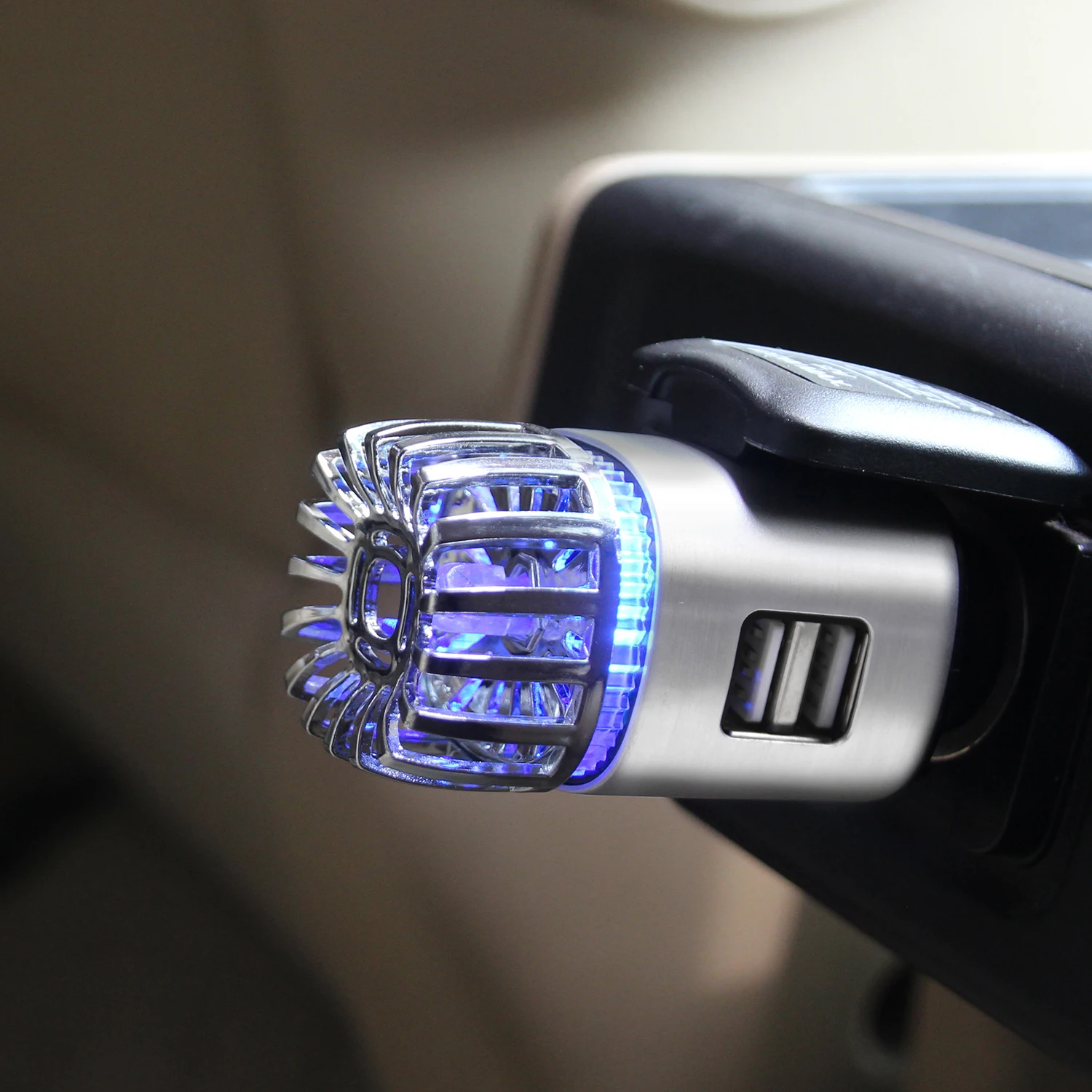 

Car Air Purifier Ionizer Powerful Car Air Freshener,Purifier Oxygen Bar 5.6 Million Ionizer 12V Car Cigarette Lighter Plug