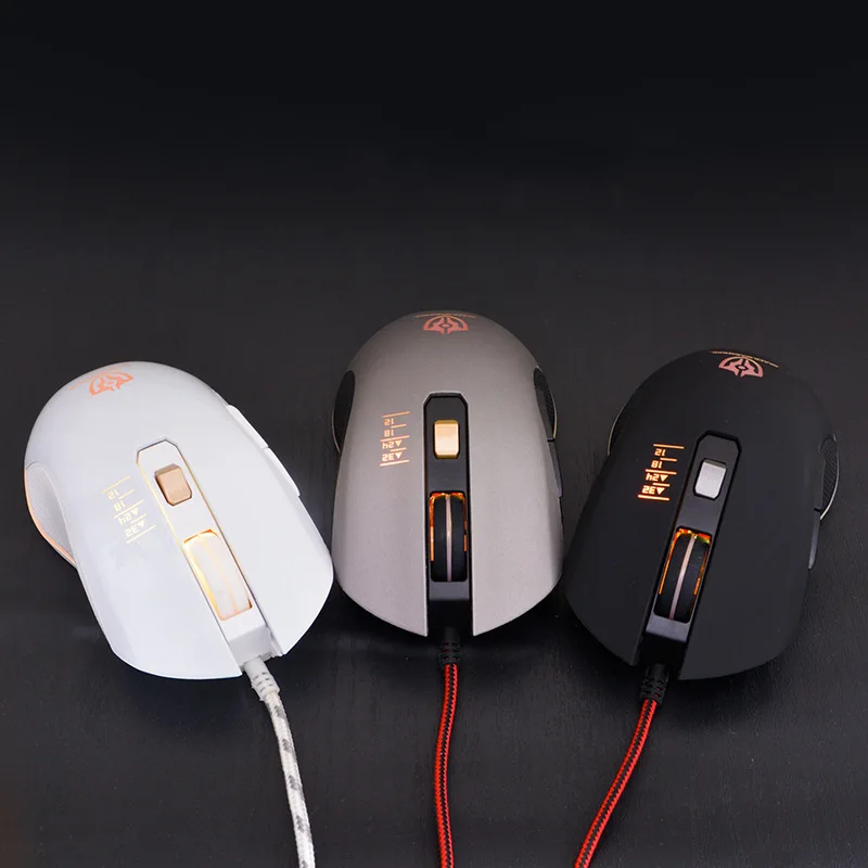 

3600DPI 4 Level Adjustable Sensitivity Luminous Mouse USB Port 6D Wired Computer Gaming Mouse Mechanical Esports Wired Mouse