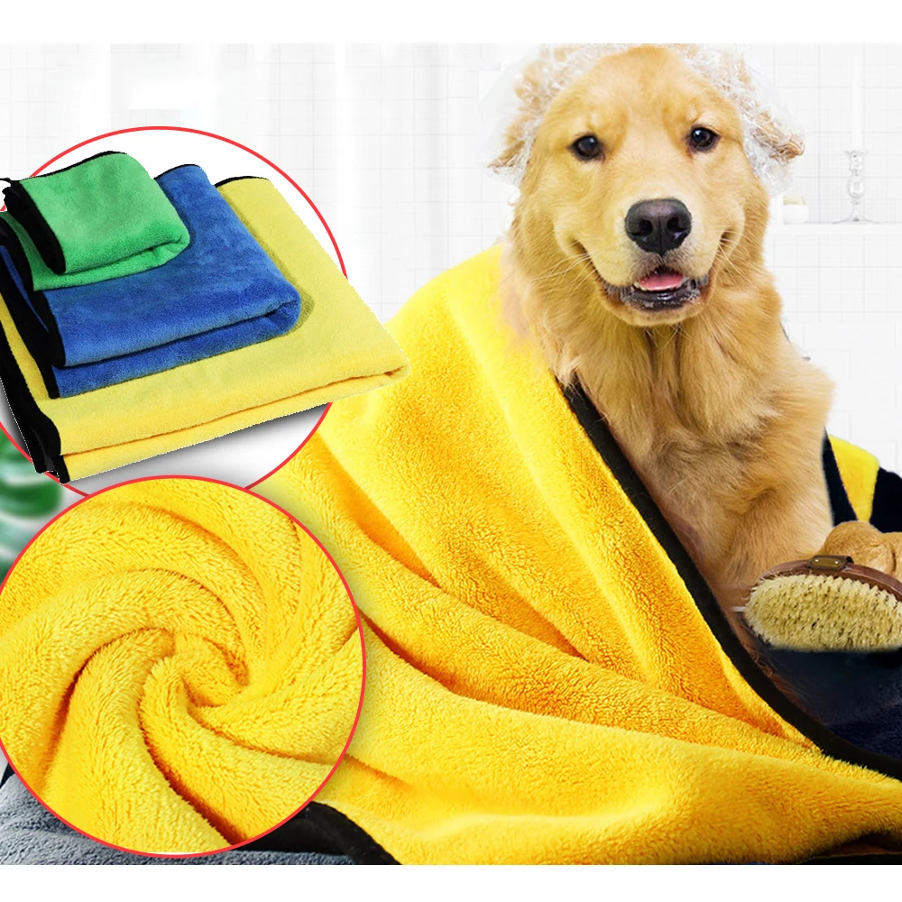 Милое полотенце для собак мягкое сушильное банное кошек толстовки с капюшоном
