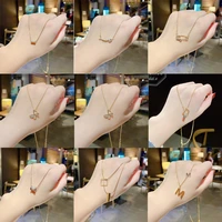 juwang ins hot sale women choker necklace fashion jewelry korean tennis sweater clavicle chain necklaces for party collares