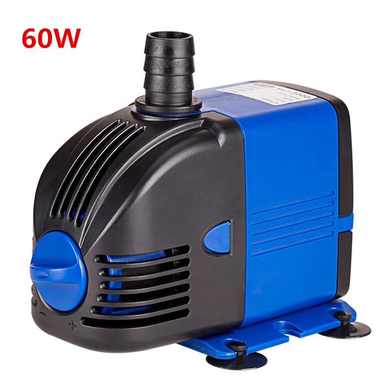 60W 60 Вт до 3 Вт погружной аквариумный насос для аквариума 220-240 В 50 Гц Мощный насос для фонтана с гидропонной вилкой США - Цвет: 60W